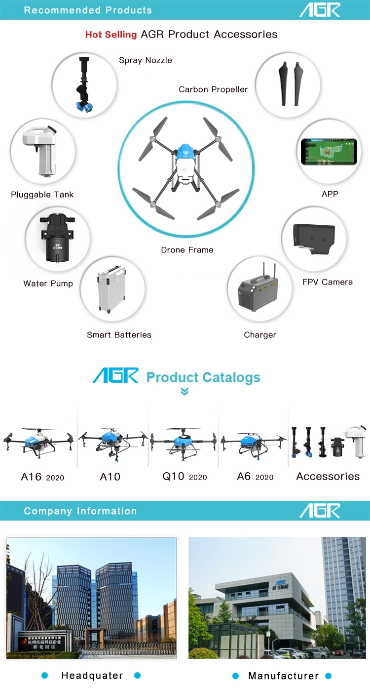 Plant Protection Drone Heavy 16L Payload Plant Protection Fumigation Agricultural Uav Sprayer Equipment