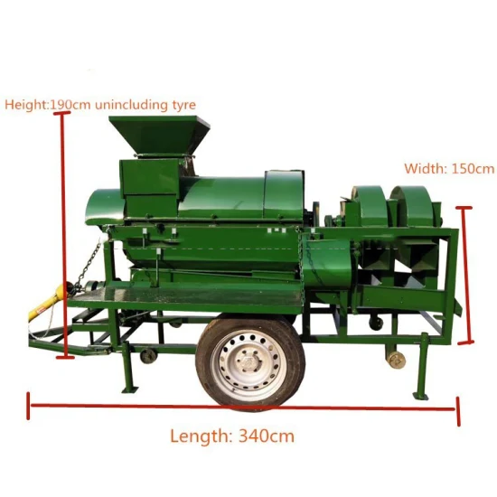 12HP Diesel Engine Large Multi Function Corn Thresher Maize Sheller