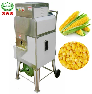 Stainless Steel Automatic Frozen Food Industry Sweet Fresh Corn Sheller with Conveyor